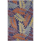 Nourison Home Aloha ALH18 2'8" x 4' Navy Multicolor Rectangle Outdoor Rug