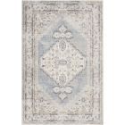 Nourison Home Astra Machine Washable ASW11 2'2" x 4' Light Blue Rectangle Vintage Indoor Rug