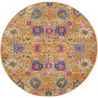 Nourison Home Passion PSN01 5' x Round Sunburst Bohemian Indoor Rug (Dropshippable)