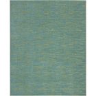 Nourison Home Essentials NRE01 8' x 10' Blue Green Outdoor Rug (Dropshippable)
