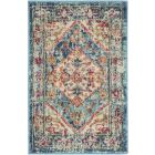 Nourison Home Passion PSN23 1'10" x 2'10" Ivory Light Blue Bohemian Indoor Rug (Dropshippable)