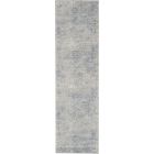 Nourison Home Rustic Textures RUS09 2'2" x 7'6" Ivory Light Blue Vintage Indoor Rug (Dropshippable)