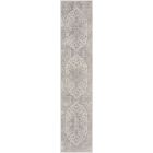 Nourison Home Astra Machine Washable ASW12 2'2" x 12' Silver Grey Runner Vintage Indoor Rug