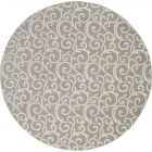 Nourison Home Grafix GRF19 8' x Round Grey Contemporary Indoor Rug (Dropshippable)