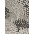 Nourison Home Aloha ALH05 5'3" x 7'5" Silver Grey Rectangle Tropical Rug