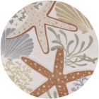 Nourison Home Aloha ALH24 5'3" x Round Ivory Multicolor Round Outdoor Rug (Dropshippable)