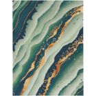 Nourison Home Prismatic PRS30 8'6" x 11'6" Emerald Modern Indoor Rug