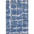 Nourison Home Luna LUN02 2' x 3' Blue Silver Modern Indoor Rug (Dropshippable)