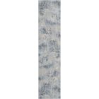 Nourison Home Somerset ST74 2'3" x 10' Silver/Blue Indoor Rug
