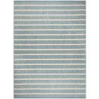 Nourison Home Positano POS03 9' x 12' Aqua Ivory Modern Rug (Dropshippable)