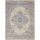 Nourison Home Grafix GRF14 3'9" x 5'9" Ivory/Pink Vintage Indoor Rug (Dropshippable)