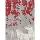Nourison Home Twilight TWI21 2' x 3' Grey/Red Modern Indoor Rug (Dropshippable)