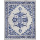 Nourison Home Whimsicle WHS03 7' x 10' Ivory Blue Farmhouse Indoor Rug (Dropshippable)