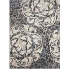 Nourison Home Maxell MAE10 3'10" x 5'10" Ivory/Charcoal Modern Indoor Rug (Dropshippable)