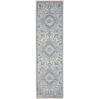 Nourison Home Elation ETN10 2'3" x 7'6" Ivory Blue Bohemian Indoor Rug (Dropshippable)