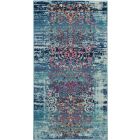 Nourison Home Vintage Kashan VKA02 2' x 4' Blue Vintage Indoor Rug (Dropshippable)