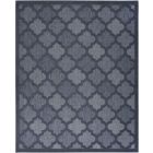 Nourison Home Easy Care NES01 8' x 10' Navy Blue Modern Rug (Dropshippable)