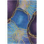 Nourison Home Prismatic PRS32 2' x 3' Blue Gold Modern Indoor Rug (Dropshippable)