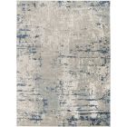 Nourison Home Quarry QUA01 10' x 14' Ivory Grey Blue Modern Indoor Rug (Dropshippable)