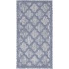 Nourison Home Easy Care NES01 2' x 4' Denim Blue Modern Rug (Dropshippable)
