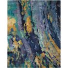 Nourison Home Prismatic PRS09 5'6" x 7'5" Silver/Blue Modern Indoor Rug