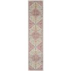 Nourison Home Passion PSN25 2'2" x 10' Ivory/Pink Bohemian Indoor Rug (Dropshippable)
