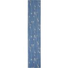 Nourison Home Grafix GRF15 2'3" x 10' Light Blue Contemporary Indoor Rug (Dropshippable)