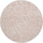 Nourison Home Whimsicle WHS05 8' x Round Pink Farmhouse Indoor Rug (Dropshippable)