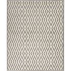 Nourison Home Grafix GRF18 7'10" x 9'10" White/Grey Modern Indoor Rug (Dropshippable)