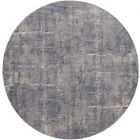 Nourison Home Rustic Textures RUS06 7'10" x Round Grey/Beige Modern Indoor Rug (Dropshippable)