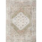 Nourison Home Astra Machine Washable ASW11 5'3" x 7' Sage Multi Rectangle Vintage Indoor Rug