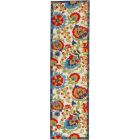 Nourison Home Aloha ALH17 2'3" x 8' Multicolor Runner Farmhouse Rug
