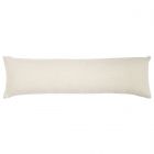 Nourison Home Lifestyle Woven Cotton Grid 12" x 40" Beige Indoor Throw Pillow