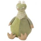 Nourison Home Plush Lines Stuffed Crocodile Plush Toy 22" x 26" Green Indoor Throw Pillow