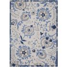 Nourison Home Aloha ALH17 7' x 10' Blue/Grey Rectangle Farmhouse Rug