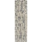 Nourison Home Silk Shadows SHA19 2'3" x 8' Ivory/Grey Modern Indoor Rug (Dropshippable)
