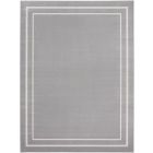 Nourison Home Essentials NRE02 9' x 12' Grey/Ivory Contemporary Rug (Dropshippable)