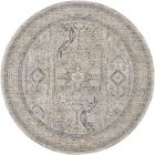 Nourison Home Lynx LNX01 7'10" x Round Ivory/Grey/Blue Vintage Indoor Rug