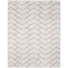 Nourison Home Dreamy Shag DRS03 7'10" x 9'10" Ivory/Grey Shag Indoor Rug (Dropshippable)