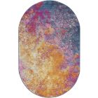 Nourison Home Passion PSN10 5' x 8' Oval Sunburst Modern Indoor Rug (Dropshippable)