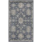 Nourison Home Quarry QUA06 3' x 5' Blue Beige Vintage Indoor Rug (Dropshippable)