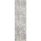 Nourison Home Rustic Textures RUS07 2'2" x 7'6" Ivory/Grey/Blue Modern Indoor Rug (Dropshippable)
