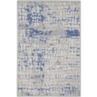 Nourison Home Whimsicle WHS07 2' x 3' Grey Blue Modern Indoor Rug (Dropshippable)