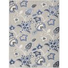 Nourison Home Aloha ALH31 6' x 9' Blue Grey Rectangle Contemporary Rug