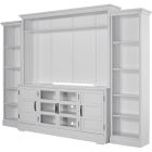 Parker House Shoreham Effortless White 4 Piece Entertainment Wall