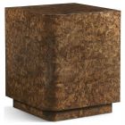 Jonathan Charles Jacques Radius End Table in Walnut Burl