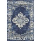 Nourison Home Grafix GRF14 5'3" x 7'3" Navy Blue Vintage Indoor Rug (Dropshippable)