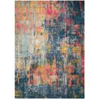 Nourison Home Celestial CES09 5'3" x 7'3" Blue/Yellow Modern Indoor Rug (Dropshippable)