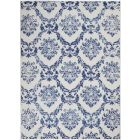 Nourison Home Whimsicle WHS01 5' x 7' Ivory Navy Farmhouse Indoor Rug (Dropshippable)