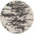 Nourison Home Maxell MAE07 3'10" x Round Ivory/Grey Modern Indoor Rug (Dropshippable)